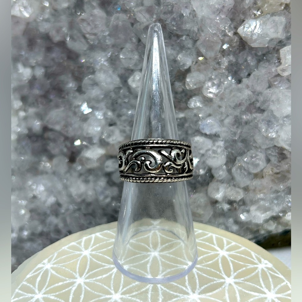 Vintage Filigree Sterling Silver Ring
